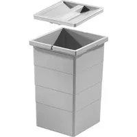 HAILO Einbaumülleimer 15 l Grau
