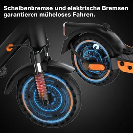 Mega Motion E-Scooter schwarz/orange