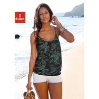 LASCANA Spaghettitop Damen schwarz-bedruckt, schwarz Gr.44/46