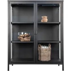 Highboardvitrine BRISBANE - schwarz