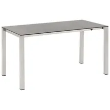 OUTLIV. Rimini Ausziehtisch 140/178,5/210x70cm Edelstahl/HPL Hellgrau