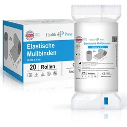 Health Press® Mullbinden Elastisch 8cm x 4m 20 St 20 St