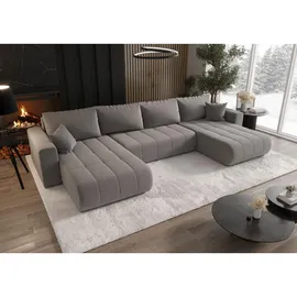 cornero Eckcouch Polyester 5-Sitzer Dunkelbeige