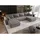 cornero Eckcouch Polyester 5-Sitzer Dunkelbeige