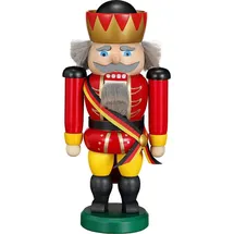 Seiffener Volkskunst eG Nussknacker Deutscher Typ 21 cm rot