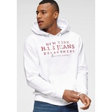 H.I.S. H.I.S Kapuzensweatshirt, mit Print und Badge, Kapuze, für sportliche Outfits, Gr. XXL (60/62), weiß, , 81493262-XXL