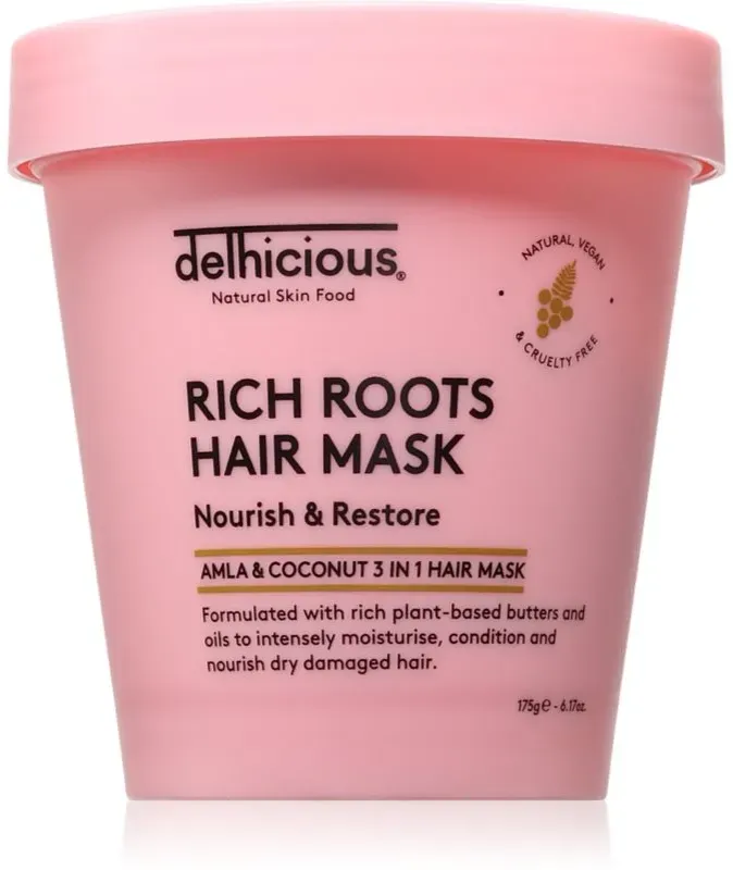 delhicious RICH ROOTS Nourishing Hair Mask nährende Haarmaske 3in1 175 g