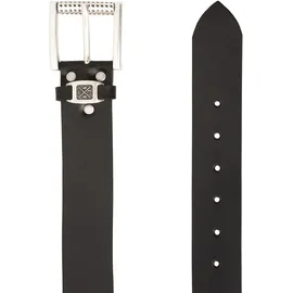 Camp David Herrengürtel Leder schwarz 105 cm