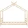 vidaXL Kinderbett mit Himmel Kiefer 70 x 140 cm braun