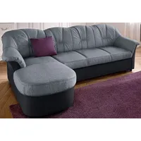 DOMO collection Ecksofa »Flores Schlafsofa, B/T/H: 233/142/86 cm, L-Form«, wahlweise mit Bettfunktion, wahlweise mit Federkern, auch in Leder silberfarben