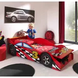 Vipack Autobett Race Car 70 x 140 cm rot