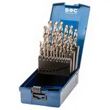 Bohrcraft 11201330025 Spiralbohrer Set HSS-G in ABS-Box KG13, teilig, 25 Stück Durchmesser 1-13 x 0,5 mm, Metall, Stück