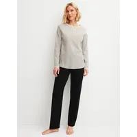 CALIDA Schlafanzug Sweet Dreams Pyjama Beige XS (36/38)