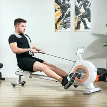 sportnow Rudergerät Weiß