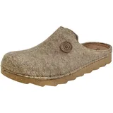 Rohde Herren Pantoffel Hausschuh Softfilz Foggia-H 7100, Größe:44 EU, Farbe:Beige - 44 EU