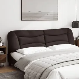 vidaXL Kopfteil-Kissen "Hvar" Dunkelbraun 200 cm Stoff