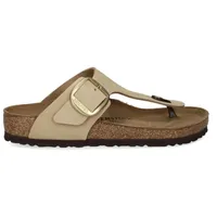 Birkenstock Zehentrenner Gizeh Big Buckle LENB Sandcastle in Beige,