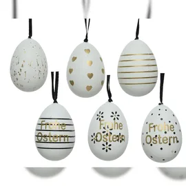 Decoris 829199 Ei Plastik Größe:dia4-H6cm Beutel a 6