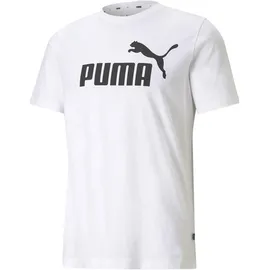 Puma Herren ESS Logo Tee, Weiß