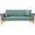 miliboo Couch Stoff 3-Sitzer Graugrün