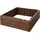 PROGARDEN Hochbeet Kunststoff 75,6 x 75,6 x 25 cm braun