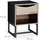 Relaxdays Nachtschrank mit Schublade 39 x 35 x 13,5 cm Schwarz