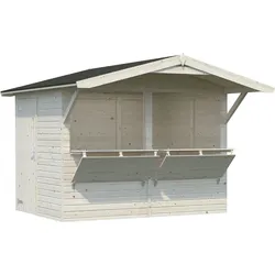 Gerätehaus PALMAKO "Marktstand Stella", transparent, Holz, Gerätehäuser, transparent