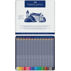 FABER-CASTELL Goldfaber Aqua Aquarellstifte farbsortiert, 24 St.