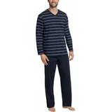 SCHIESSER Herren Schlafanzug lang - Nightwear Set, Dunkelblau_159622, 56