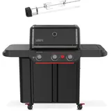 Weber Genesis E-330 WR Stealth Edition  inklusive Drehspieß