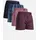 Danish Endurance American Boxershorts Blau/Rot M 4er Pack