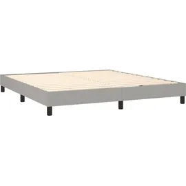 vidaXL Boxspringbett 180 x 200 cm Hellgrau