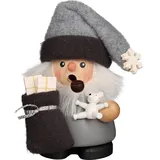 Christian Ulbricht Räuchermann Weihnachtsmann 10,5 cm grau