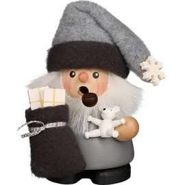 Christian Ulbricht Räuchermann Weihnachtsmann 10,5 cm grau
