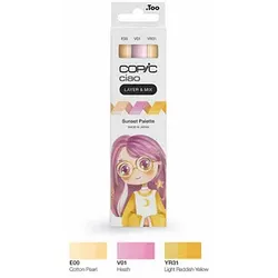 COPIC® Ciao Sunset Palette Layoutmarker-Set farbsortiert 1,0 + 6,0 mm, 3 St.