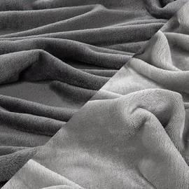 nyvi Winter Bettwäsche Set DreamScience Cashmere Touch - Kuschelweich & Wärmend - Mit Reißverschluss Größe:135x200 + 80x80 cm anthrazit/silber