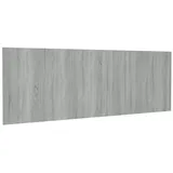 vidaXL Kopfteil Wand Kopfteil Grau Sonoma 240x1,5x80 cm Holzwerkstoff, (1 St) grau
