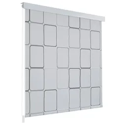 vidaXL Duschrollo 120 x 240 cm Quadratmuster