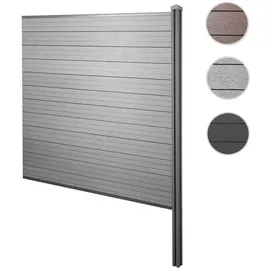 MCW Windschutz 188 x 0 cm Grau WPC