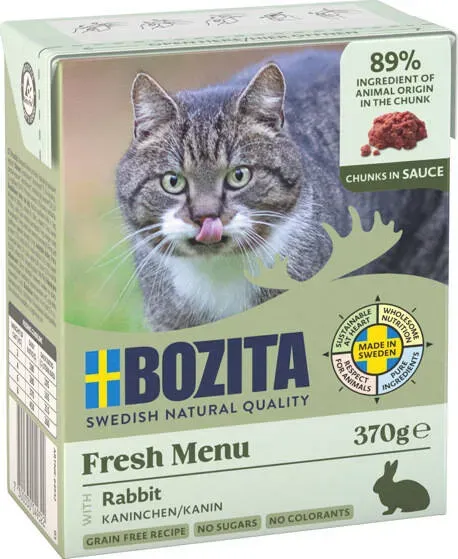 Bozita Feline Häppchen in Soße, Kaninchen 370g (Rabatt für Stammkunden 3%)