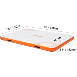 Vevor Aufblasbares Schwimmdock, 1,82 x 1,52 m Dockplattform, rutschfeste Wasserschwimmdockmatte mit tragbarer Tragetasche und abnehmbarer Leiter, s...