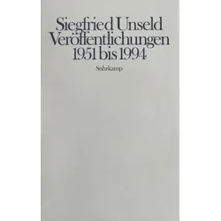 Veröffentlichungen 1951 bis 1994