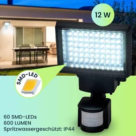 casativo-lighting Außenleuchte Solar 20,0 cm schwarz inkl. Bewegungsmelder