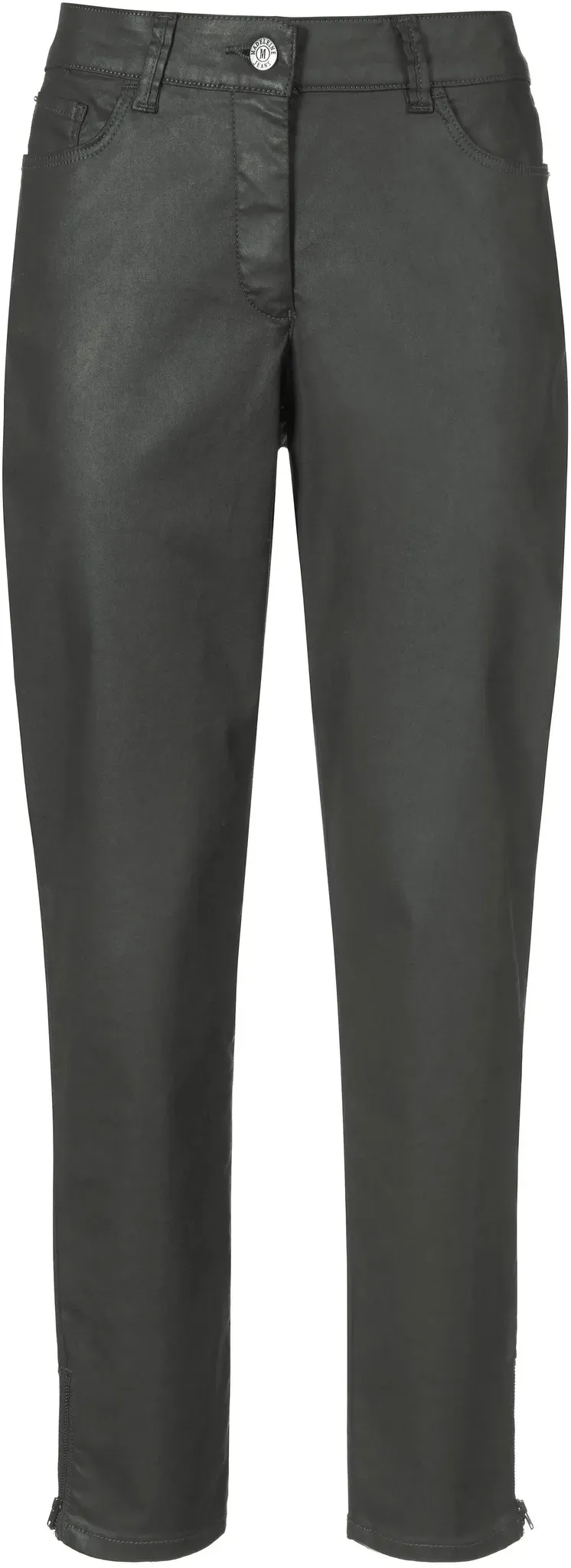 Le pantalon en coton stretch  Peter Hahn vert