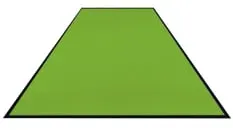 Schmutzfangmatte Colorstar, lime grün, waschbar, glatter Rücken 746085300150-C14 , Maße (B x T): 85 x 300 cm