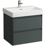 Laufen BASE 2.0 Waschtischunterbau, 2 Schubladen, SoftClose, inklusive Ordnungssystem, zu H810964 621x446x515mm, H4112821082661, Farbe: Verkehrsgrau