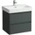 Laufen BASE 2.0 Waschtischunterbau, 2 Schubladen, SoftClose, inklusive Ordnungssystem, zu H810964 621x446x515mm, H4112821082661, Farbe: Verkehrsgrau