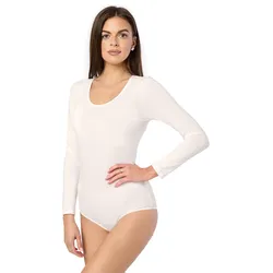 Damen Langarm Body BD900 - Ecru - M