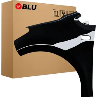 BLU Kotflügel Passend für VW Volkswagen UP! LC9X Links Schwarz TiefSchwarz | 2012-2016 | Vorderseite Vorne | Lackiert | Einbaufertig