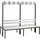 C+P Garderobenbank 165,0 x 196,0 x 75,6 cm grau / lichtgrau